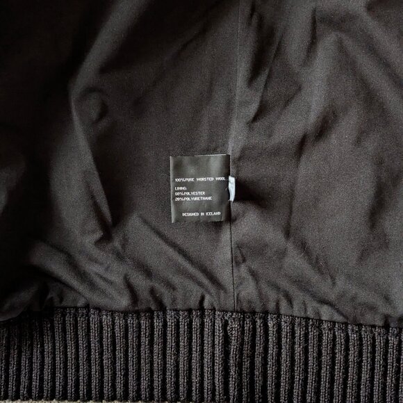 ICEWEAR Iceland 100% Worsted Wool Full Zip Sweater Jacket Lined Women L Men S/M - Picture 8 of 8